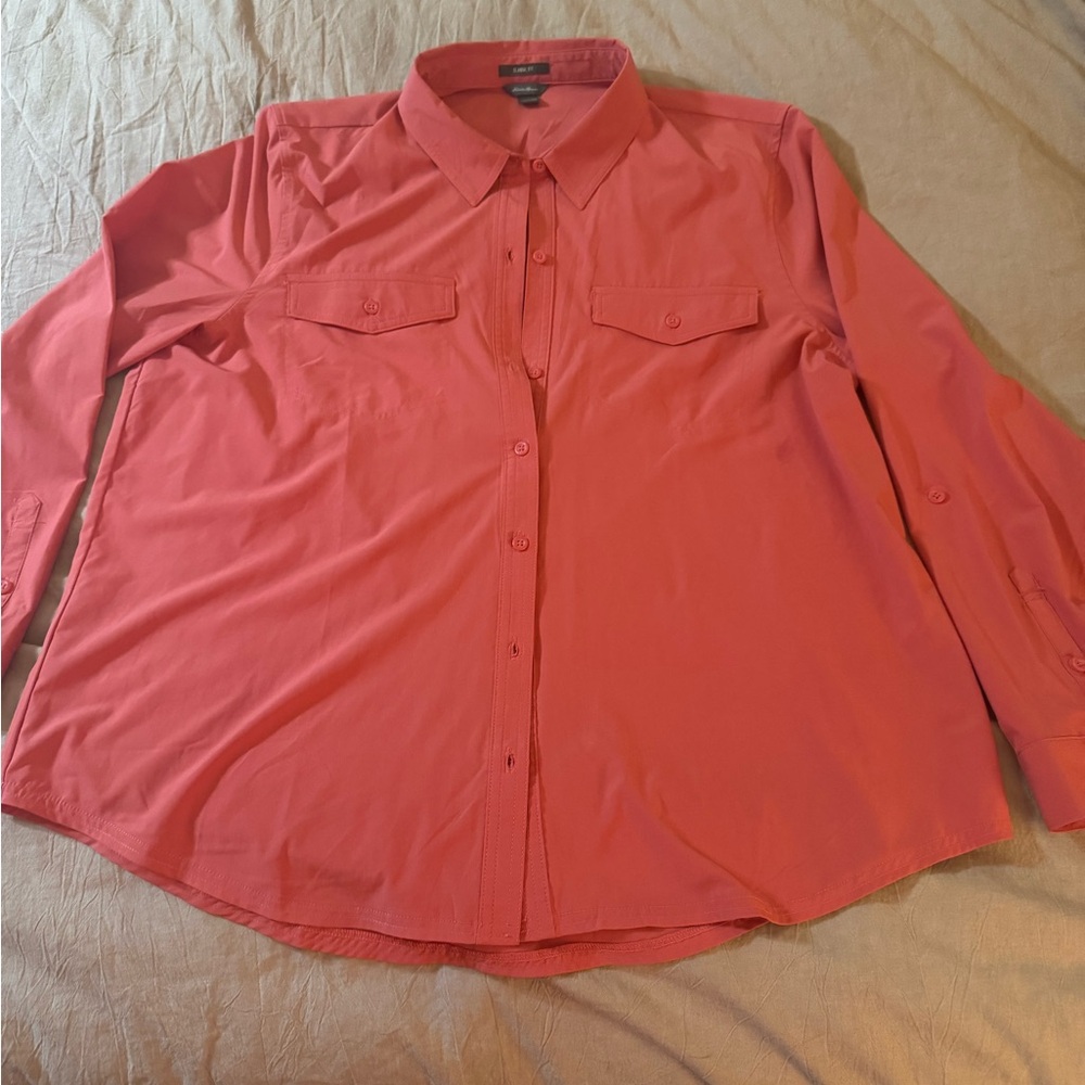 Women’s Eddie Bauer Camp Shirt.